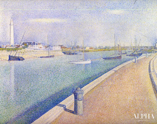 Le canal de Gravelines, Petit Fort Philippe - Georges Seurat - Reproductions de tableaux et peintures haut de gamme