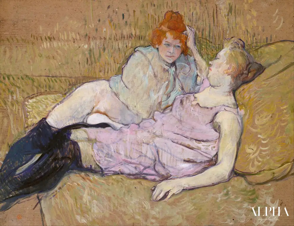 Le canapé - Toulouse Lautrec - Reproductions de tableaux et peintures haut de gamme