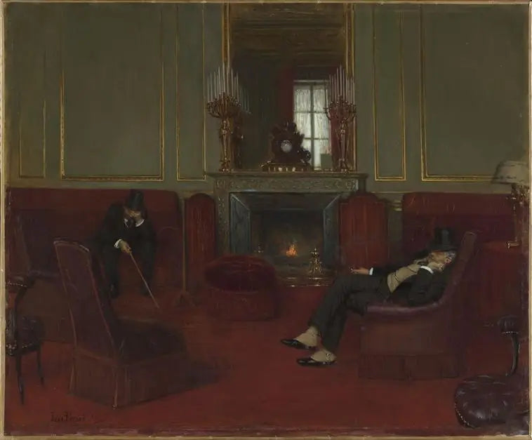 Le Cercle - Jean Béraud image 1 tableau peint à l’huile sur toile