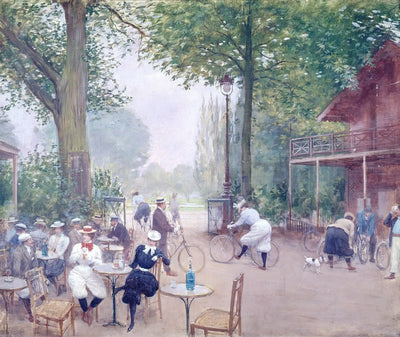 Le Chalet du cycle au bois de Boulogne - Jean Béraud - Alpha Reproduction