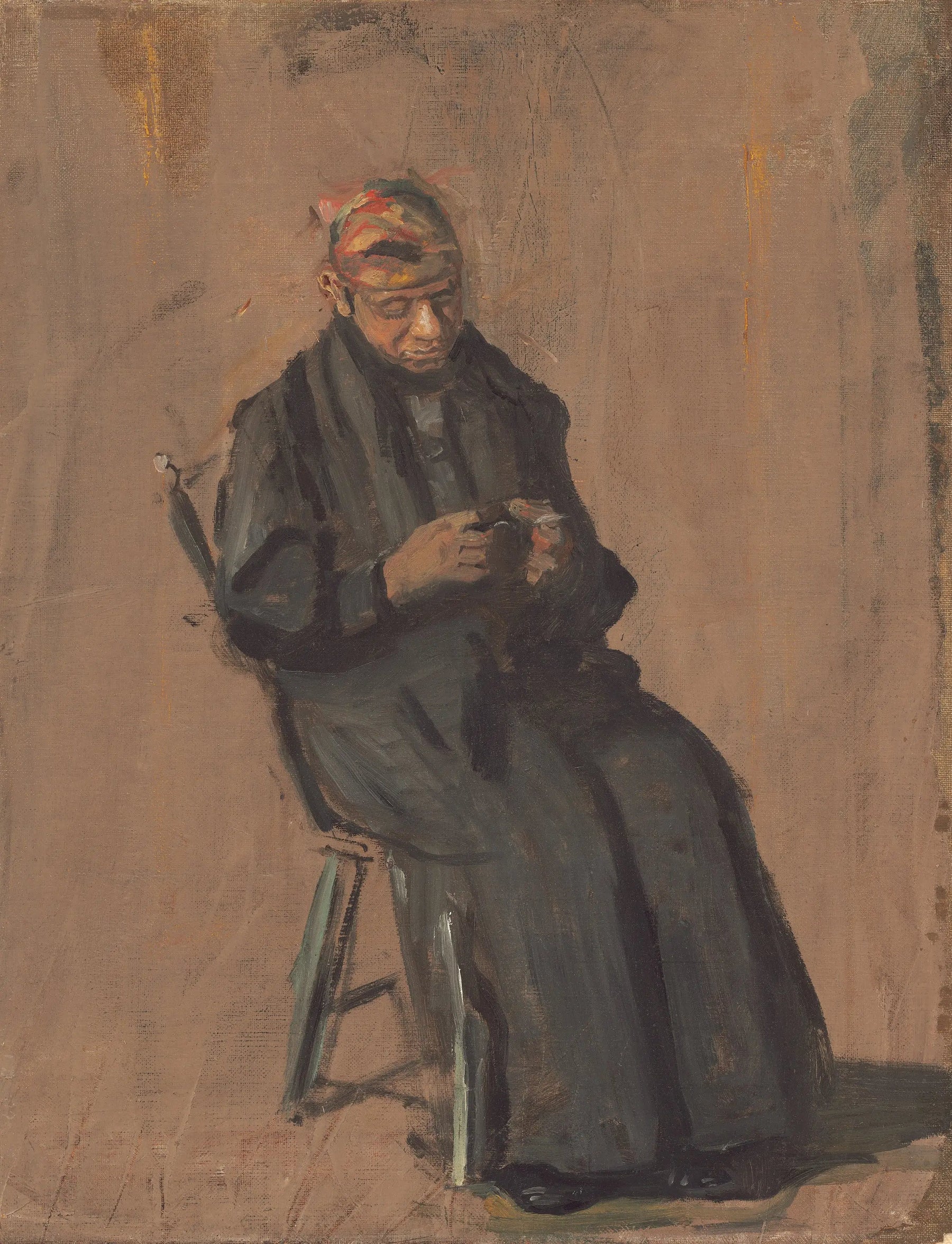 Le chaperon - Thomas Eakins image 1 copie de tableau peinte à la main