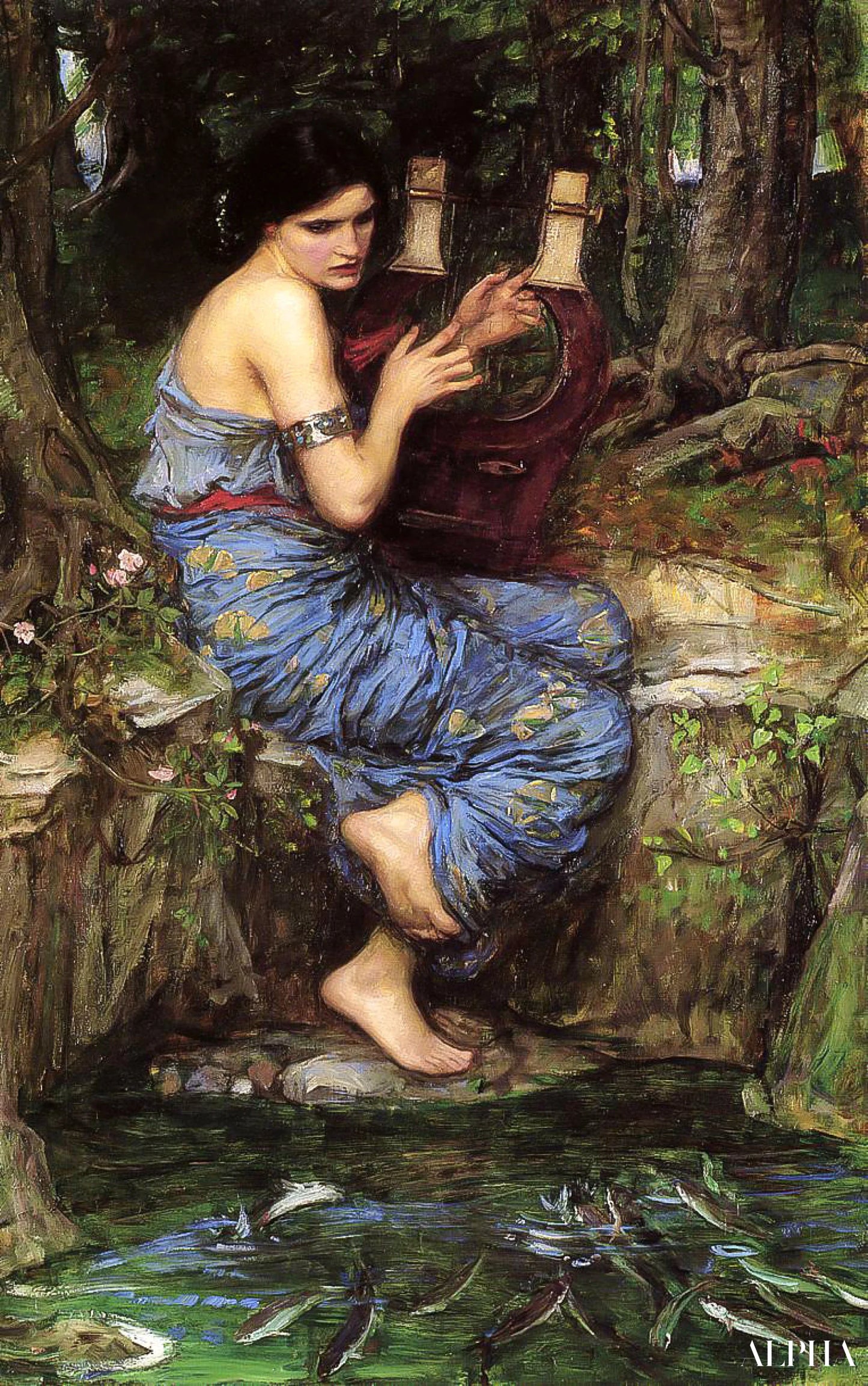 The Charmer - John William Waterhouse Reproductions of paintings in oil paint