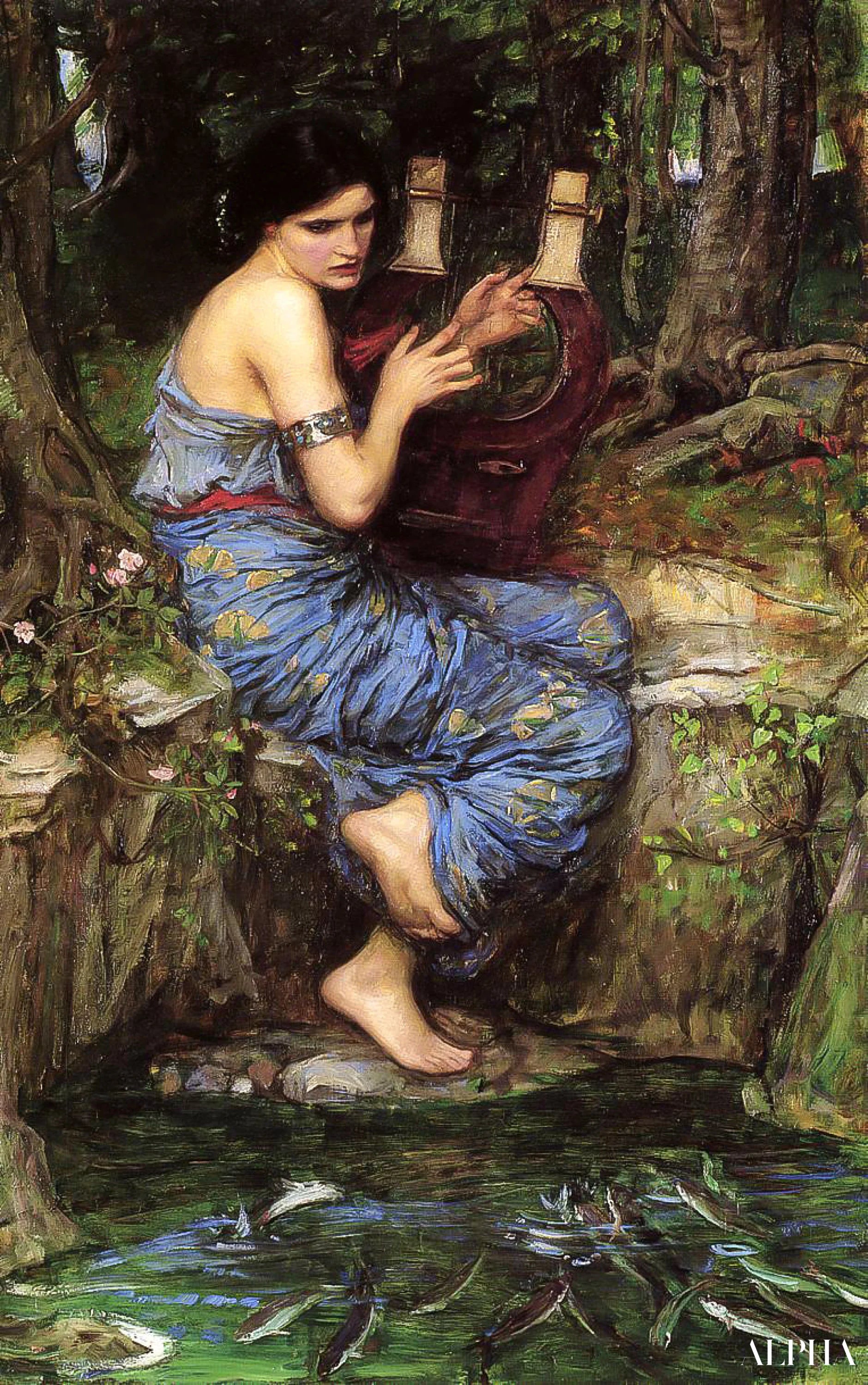 The Charmer - John William Waterhouse Reproductions of paintings in oil paint