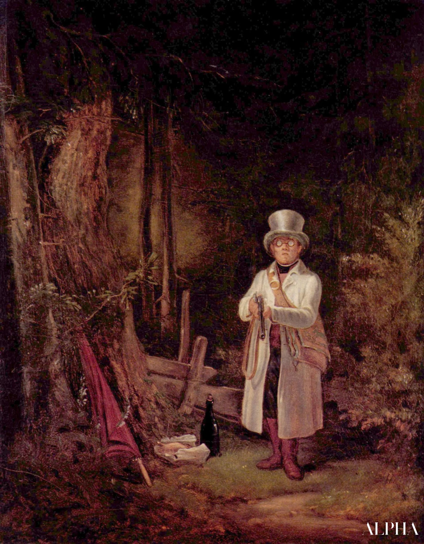 Le Chasseur du dimanche - Carl Spitzweg - Reproductions de tableaux et peintures haut de gamme