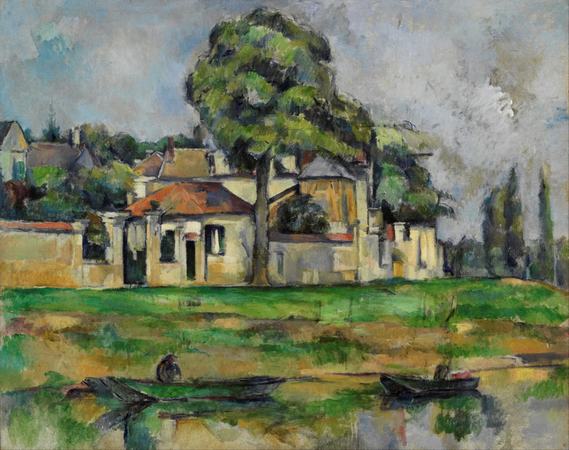 เส้นทางลากเรือริมฝั่งแม่น้ำมาร์นที่เครเตย์ - Paul Cézanne