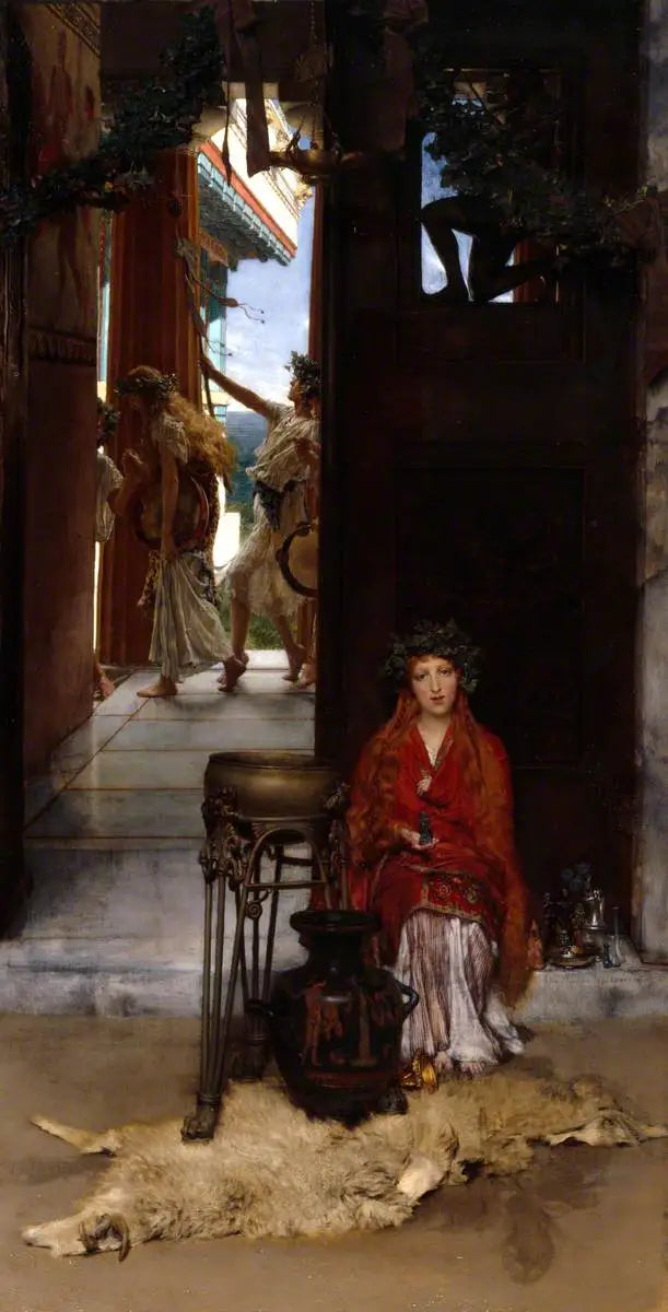 Le chemin du Temple - Lawrence Alma-Tadema image 1 tableau peint à l’huile sur toile