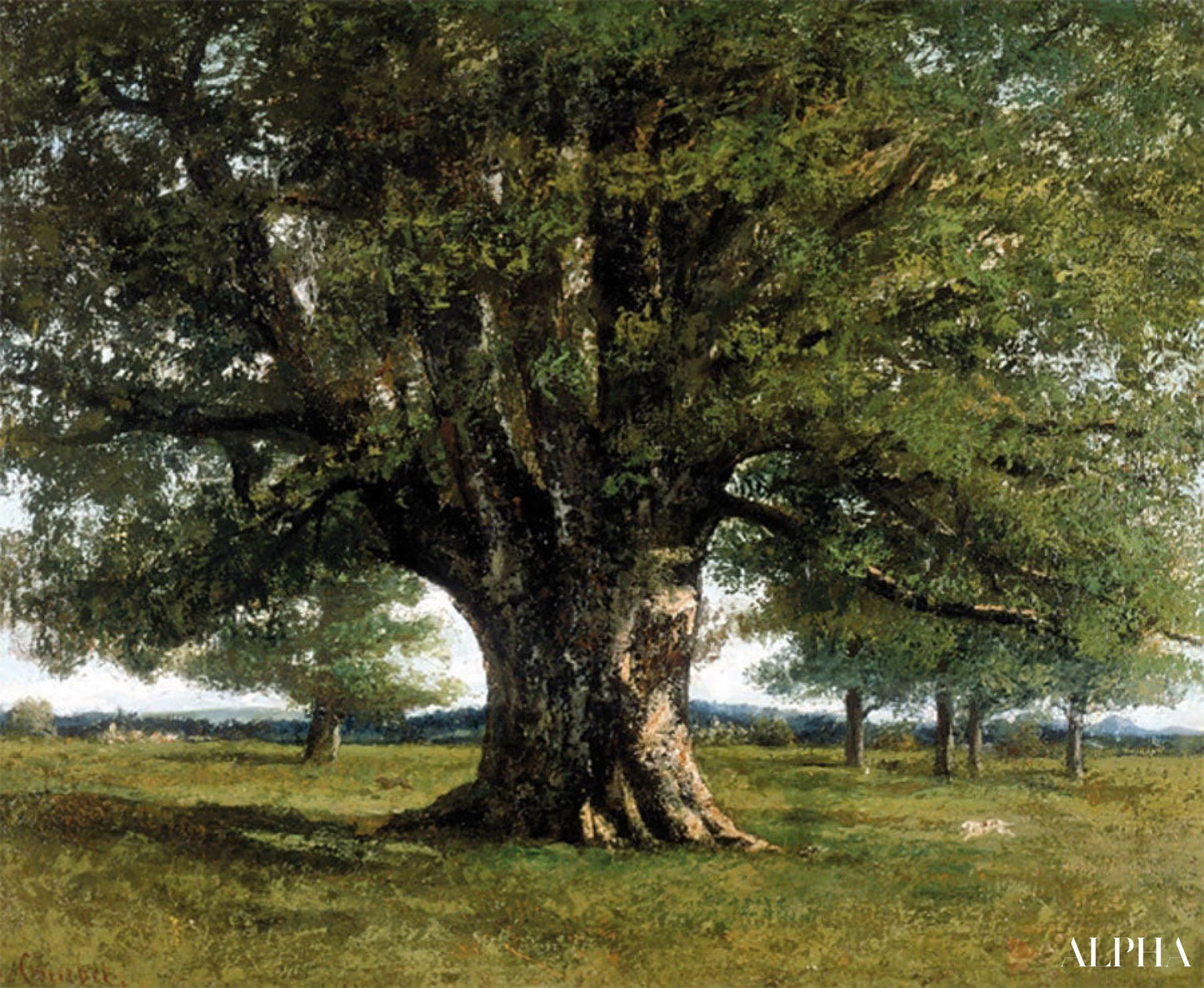 The Oak of Flagey - Gustave Courbet - High-end reproductions of paintings and artworks