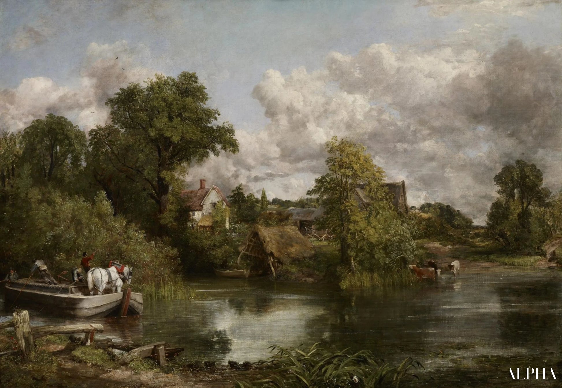 Le cheval blanc - John Constable - Reproductions de tableaux et peintures haut de gamme