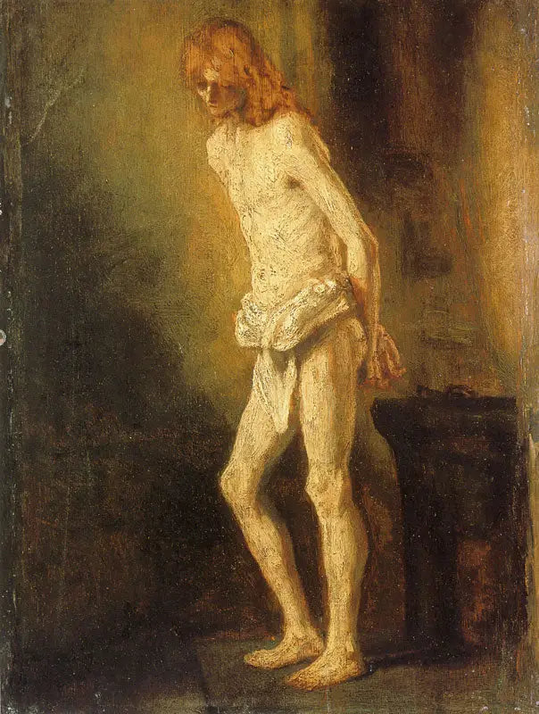 Le Christ à la colonne - Rembrandt image 1 tableau peint à l’huile sur toile