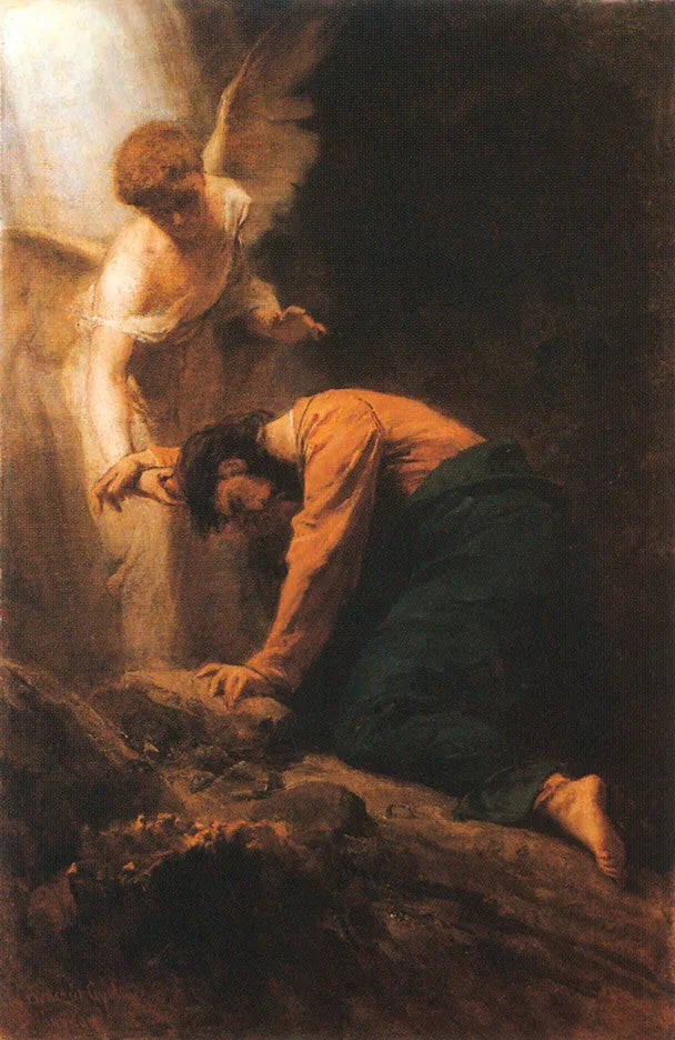 Le Christ au Jardin des Oliviers - Gyula Benczúr image 1 reproduction de peinture à l’huile