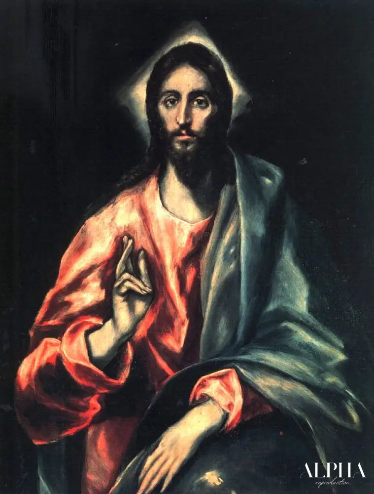 Christ as Saviour - El Greco - Reproductions de tableaux et peintures haut de gamme