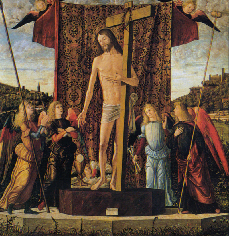 พระคริสต์ทรงอยู่ระหว่างเทวดาสี่องค์ - Vittore Carpaccio