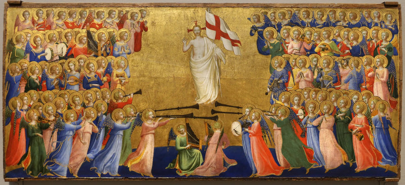 พระคริสต์ผู้ทรงเกรียงไกรในลานฟ้าสวรรค์ - Fra Angelico