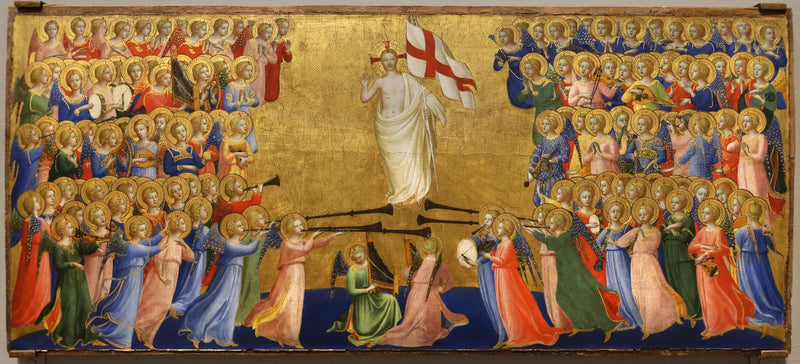 พระคริสต์ผู้ทรงเกรียงไกรในลานฟ้าสวรรค์ - Fra Angelico