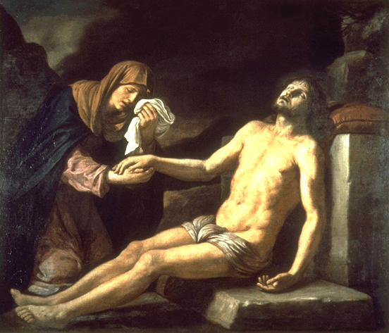 พระคริสต์ที่ตายแล้วที่พระแม่มารีย์ร้องไห้ - Guercino