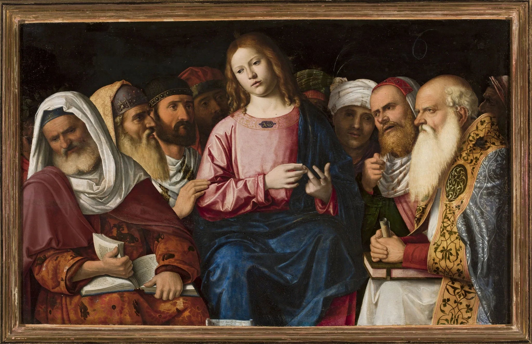 Le Christ parmi les Docteurs - Cima da Conegliano image 1 reproduction d’œuvre d’art à l’huile