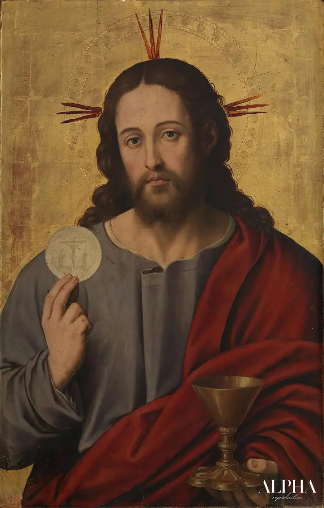 Le Christ Sauveur avec l'Eucharistie - Vicente Juan Masip - Reproductions de tableaux et peintures haut de gamme