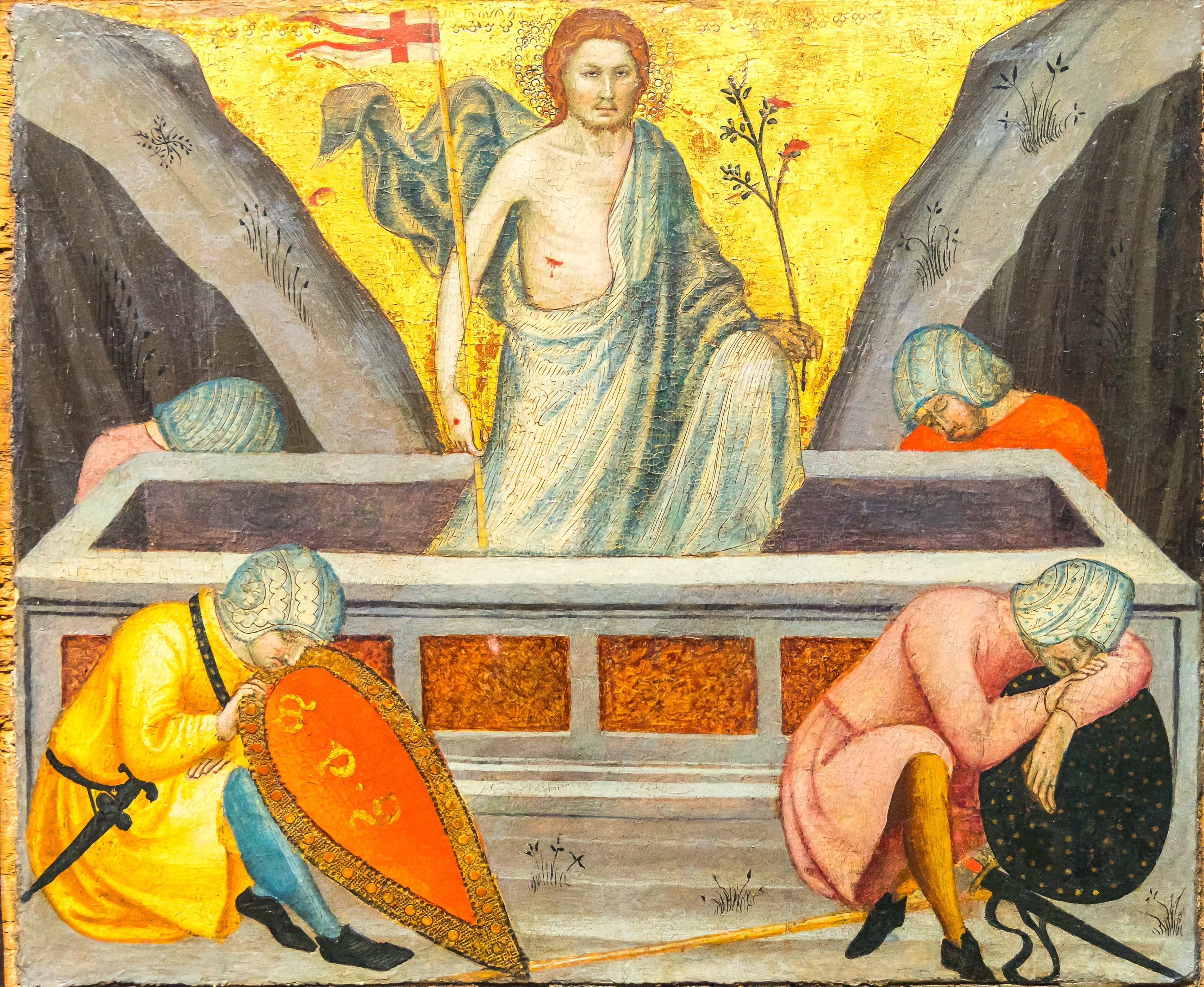 le Christ sortant du tombeau - Taddeo di Bartolo - Alpha Reproduction