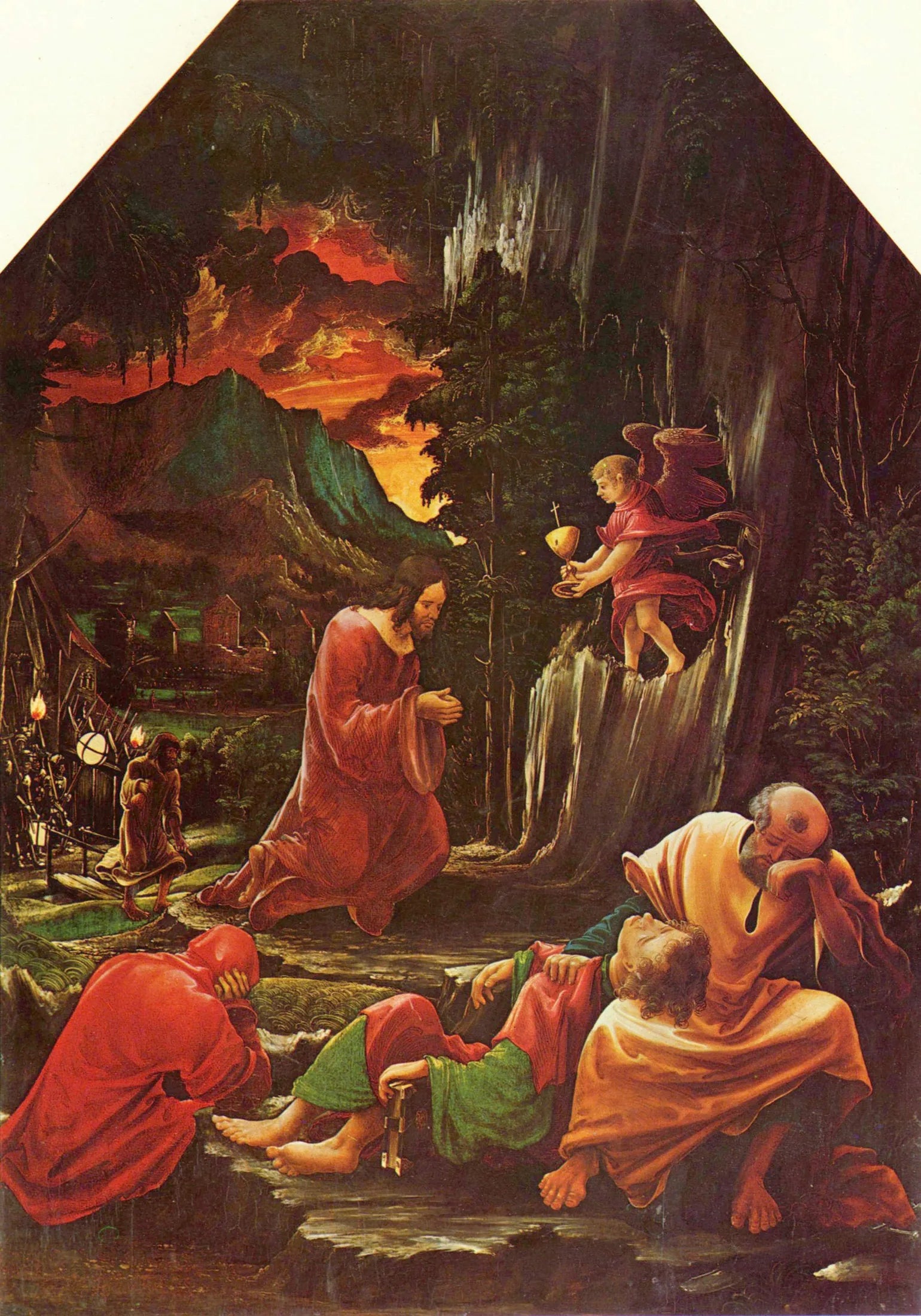 Le Christ sur le mont des Oliviers - Albrecht Altdorfer image 1 copie de tableau peinte à la main