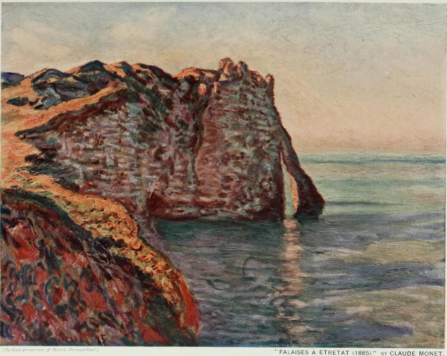 หน้าผาและประตูอาวาล - Claude Monet