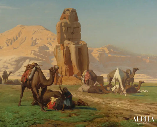 Le Colosse de Memnon - Jean-Léon Gérôme - Reproductions de tableaux et peintures haut de gamme