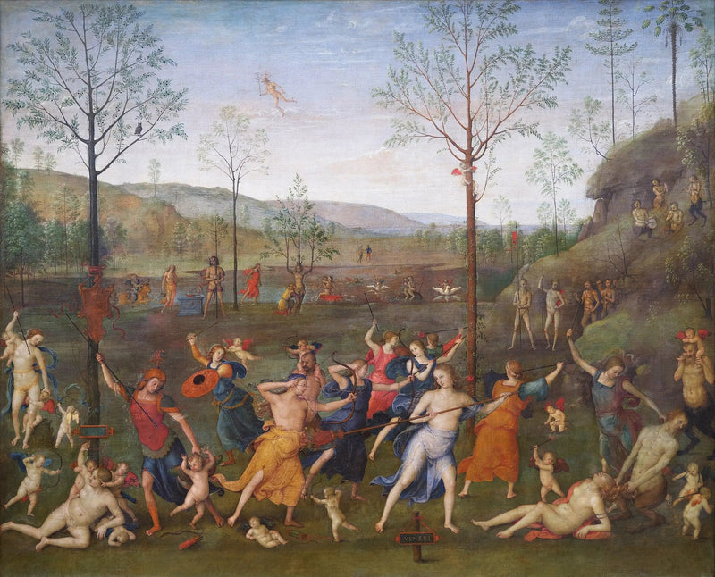 การต่อสู้ของความรักและความบริสุทธิ์ - Pietro Perugino