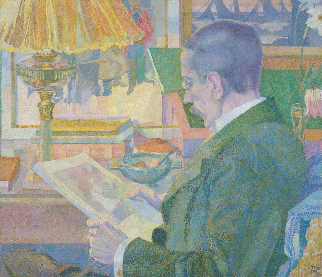 Le connaisseur des estampes (Dr Aegidius Timmermann) - Jan Toorop image 1 reproduction artisanale de tableau
