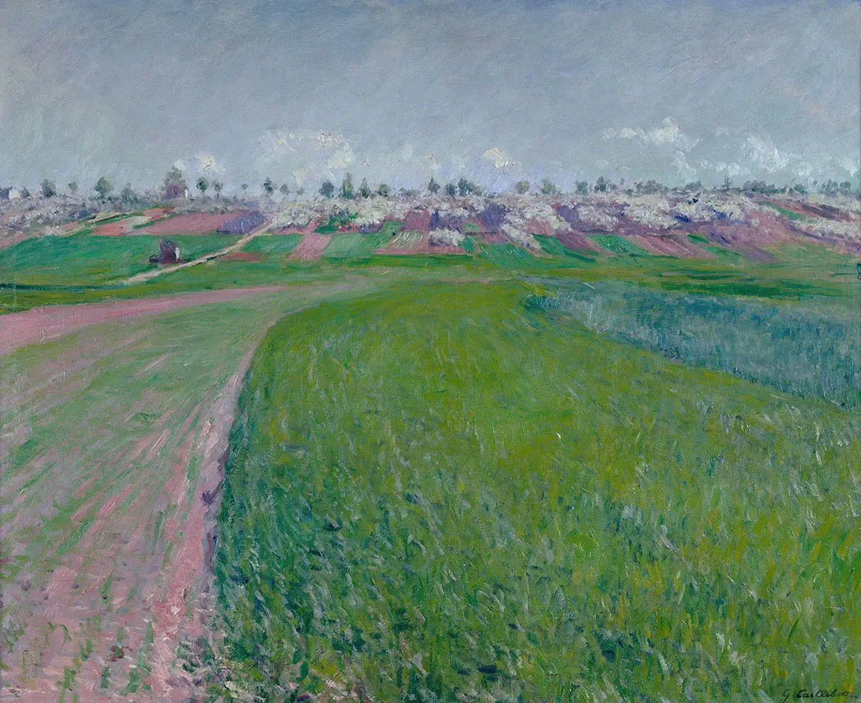 Le coteau de Colombes - Gustave Caillebotte image 1 reproduction d’œuvre d’art à l’huile