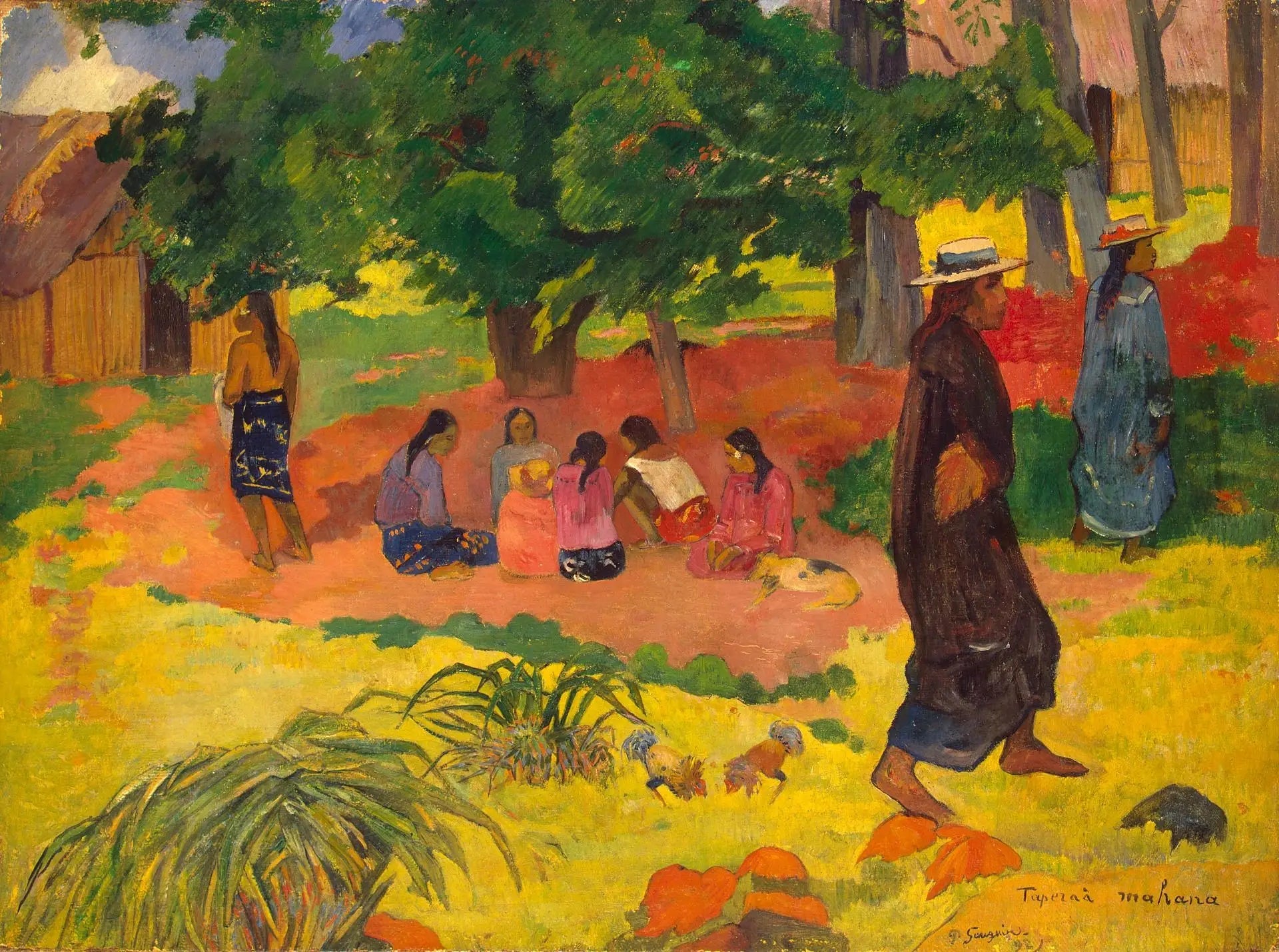 Le Coucher de soleil - Paul Gauguin image 1 reproduction de peinture à l’huile