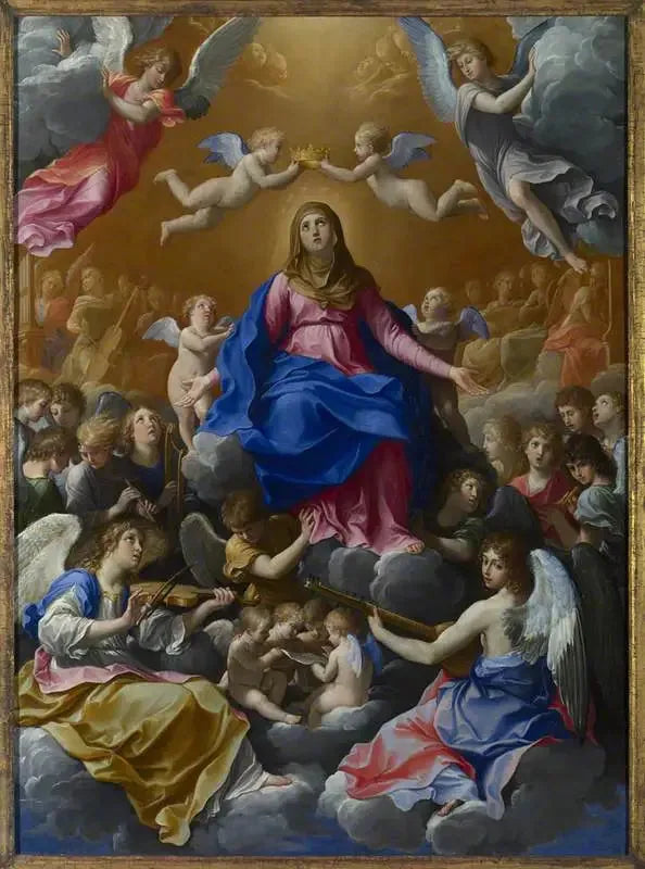 Le Couronnement de la Vierge - Guido Reni image 1 copie de tableau peinte à la main