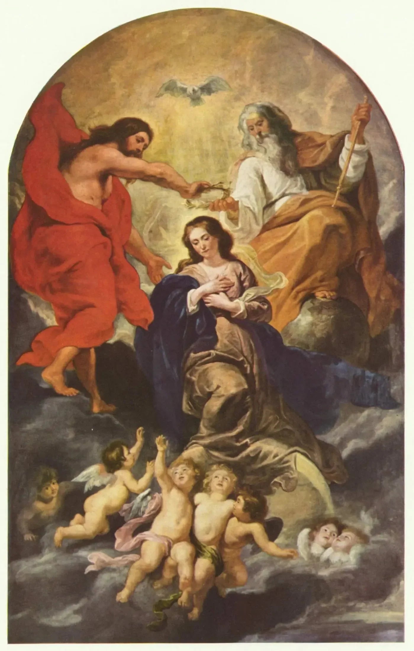 Le couronnement de la Vierge - Peter Paul Rubens image 1 tableau peint à l’huile sur toile