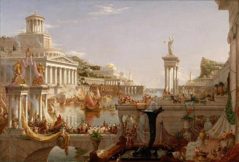 Le Cours de l'Empire : Consommation - Thomas Cole image 1 tableau peint à l’huile sur toile