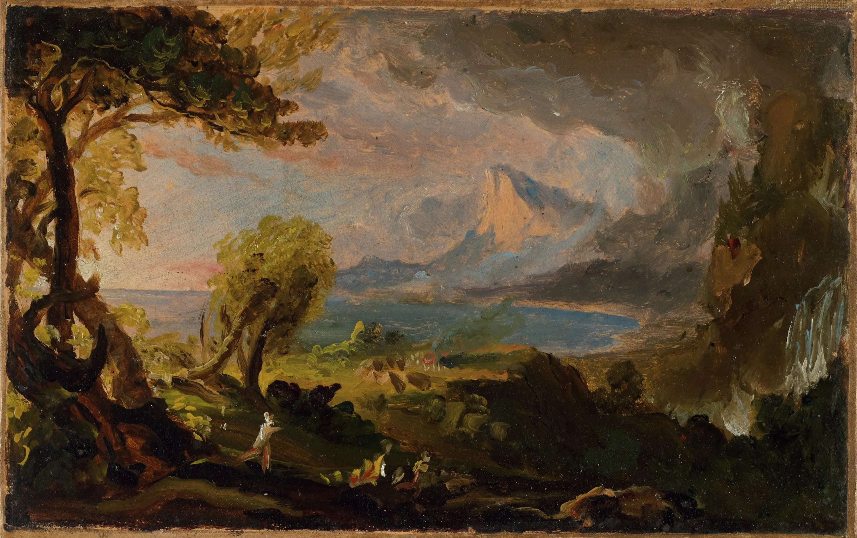 Le cours de l'empire – L'État sauvage - Thomas Cole image 1 copie peinte à la main à l’huile