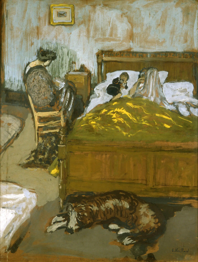 ผ้าคลุมเท้าสีเหลือง - Édouard Vuillard