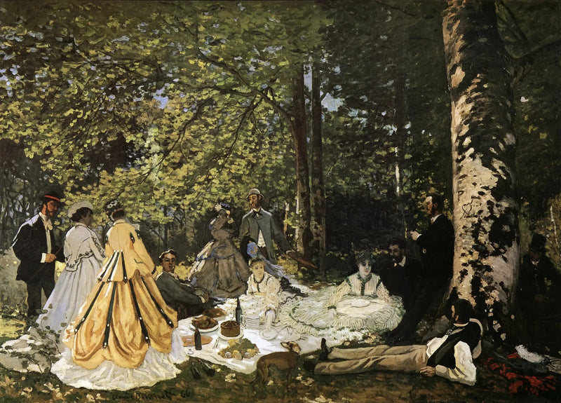 อาหารกลางวันบนสนามหญ้า - Claude Monet