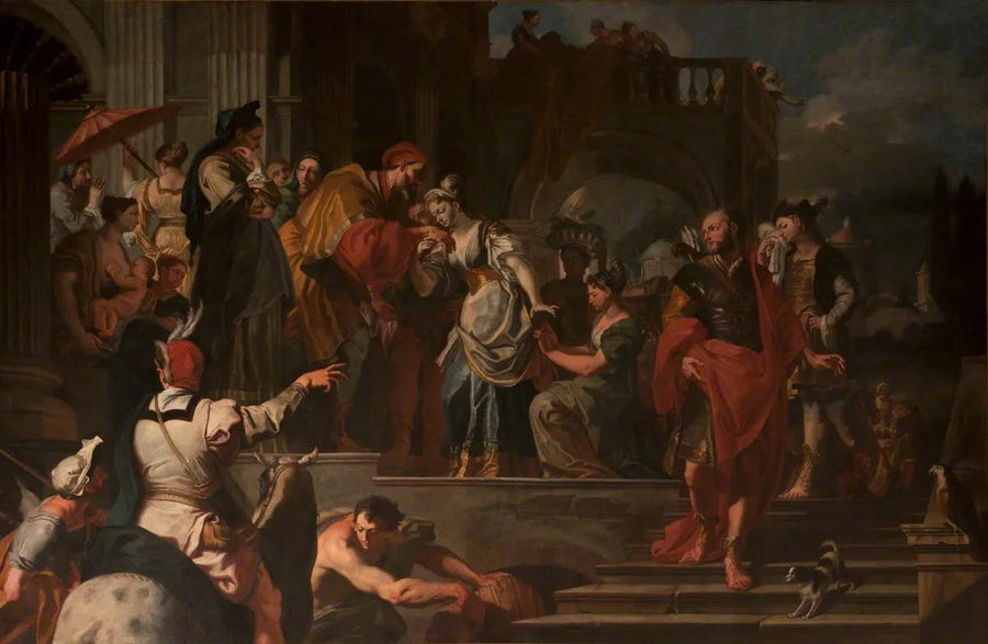 การออกเดินทางของ Rebecca - Francesco Solimena