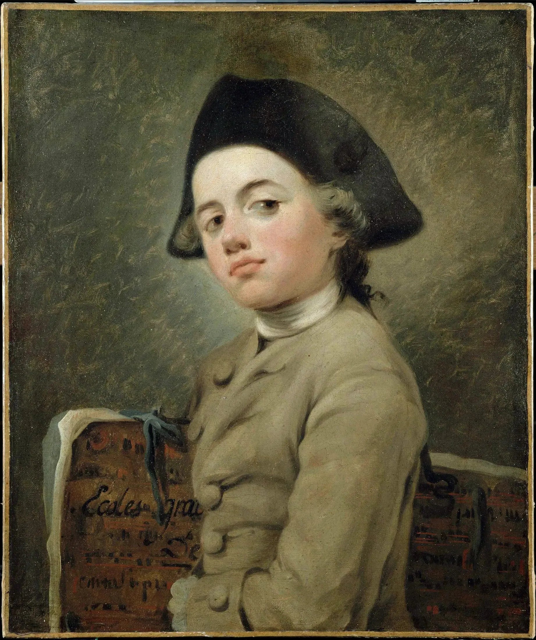 Le Dessinateur, buste - Nicolas-Bernard Lépicié image 1 tableau peint à l’huile sur toile