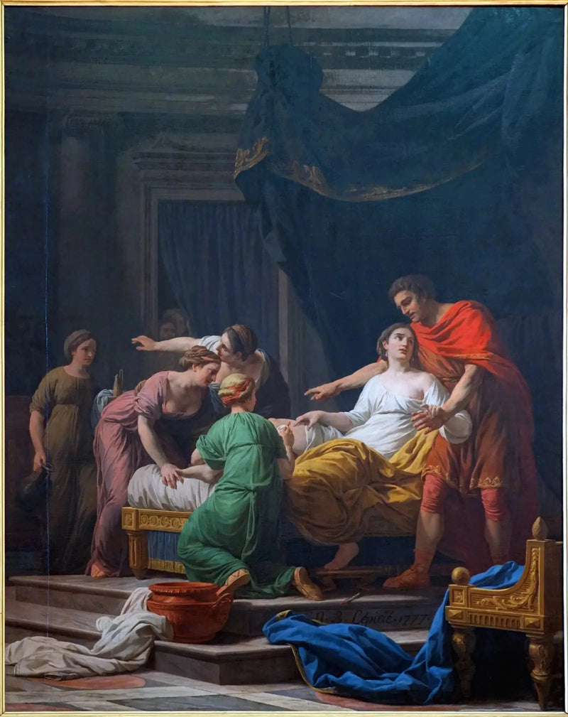 ความทุ่มเทของ Porcia ภรรยาของ Junius Brutus - Nicolas-Bernard Lepicie