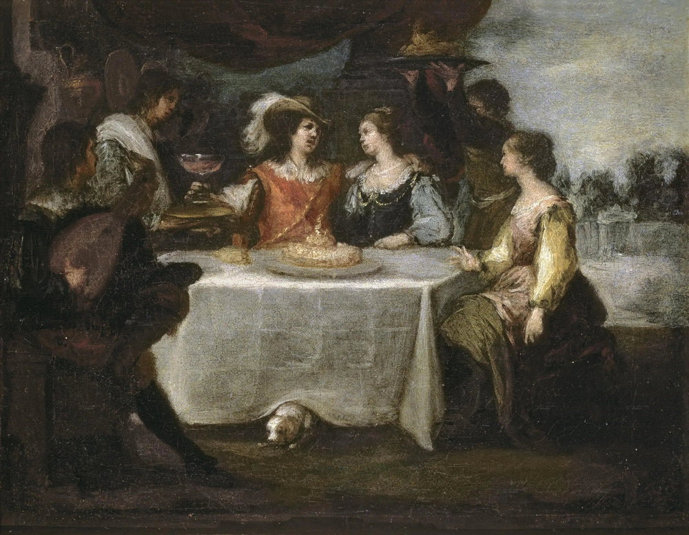 Le fils prodigue gaspillant son héritage - Bartolomé Esteban Murillo - Alpha Reproduction