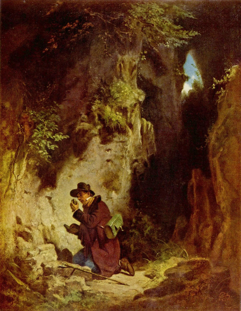 Le Géologue - Carl Spitzweg image 1 tableau peint à l’huile sur toile