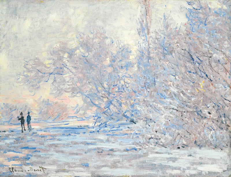 น้ำค้างแข็งที่กีแวร์นี - Claude Monet