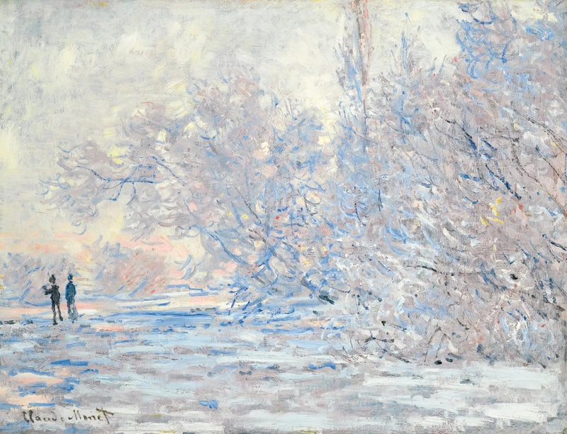 น้ำค้างแข็งที่กีแวร์นี - Claude Monet