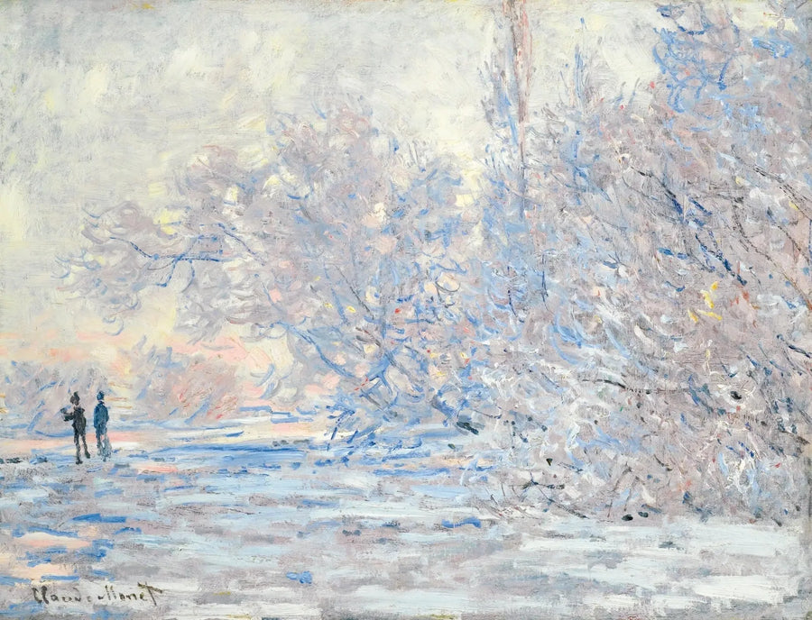 น้ำค้างแข็งที่กีแวร์นี - Claude Monet