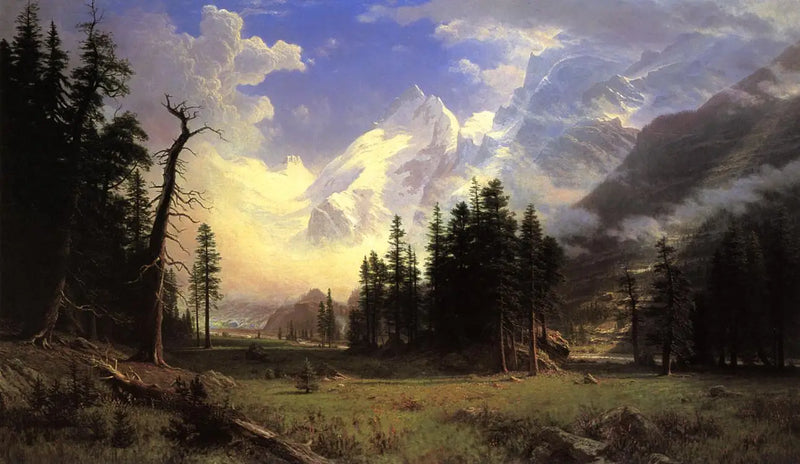 ธารน้ำแข็ง Morteratsch Haute-Engadine Vallée Pontresina - Albert Bierstadt