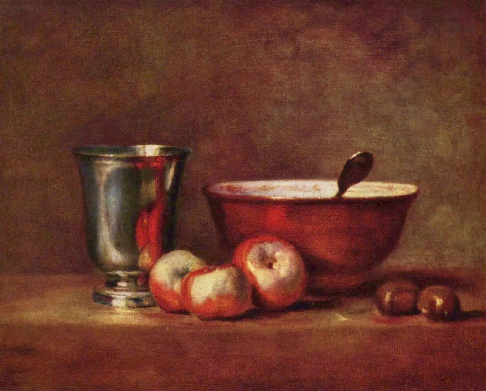 Le gobelet d'argent - Jean Siméon Chardin image 1 reproduction artisanale de tableau