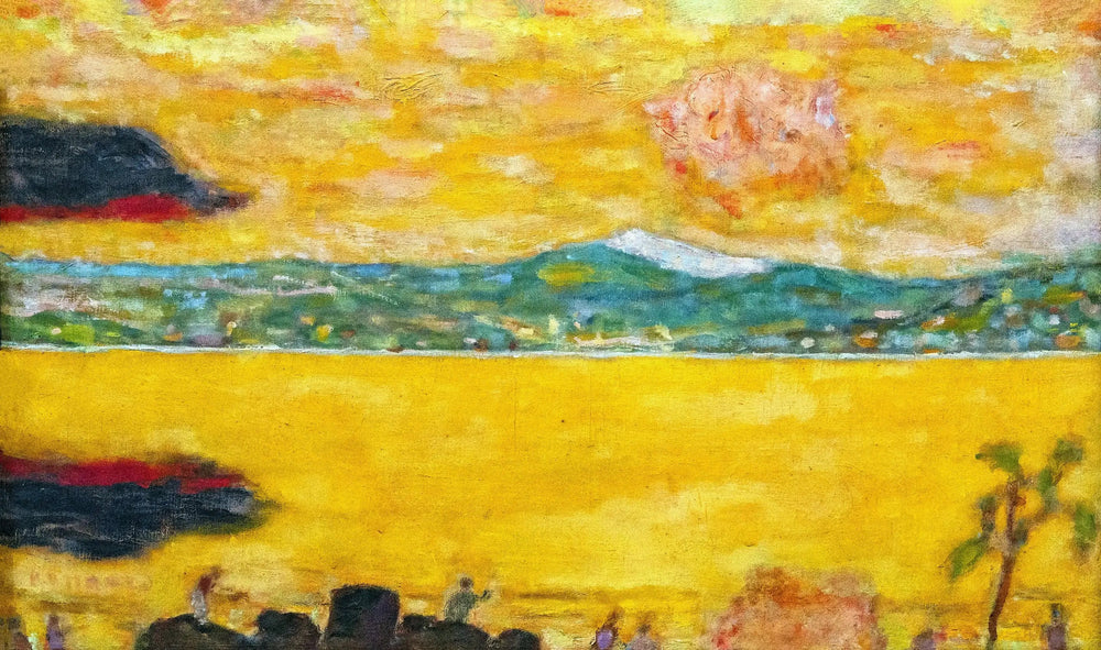 Le golfe de Saint-Tropez au couchant - Pierre Bonnard image 1 reproduction de peinture à l’huile