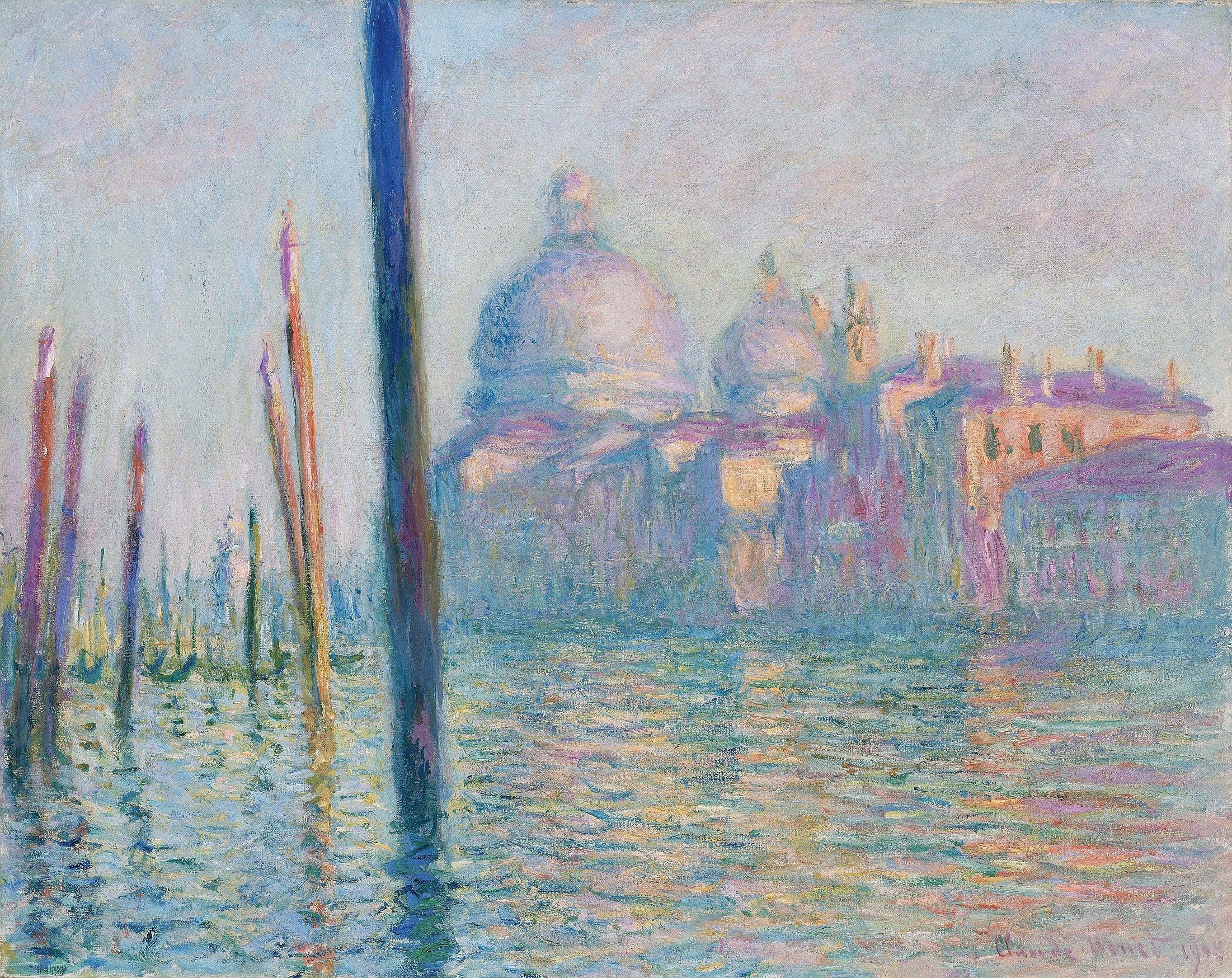 Reproduction du tableau « Le Grand Canal - Claude Monet » par Alpha Reproduction en peinture à l’huile