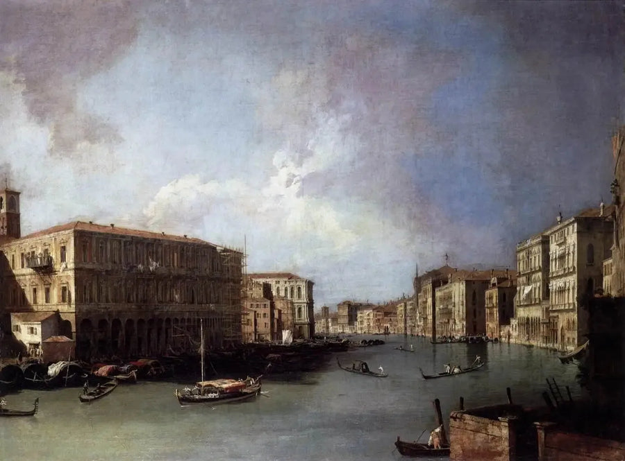 คลองใหญ่, ทางเหนือใกล้สะพาน Rialto - Canaletto