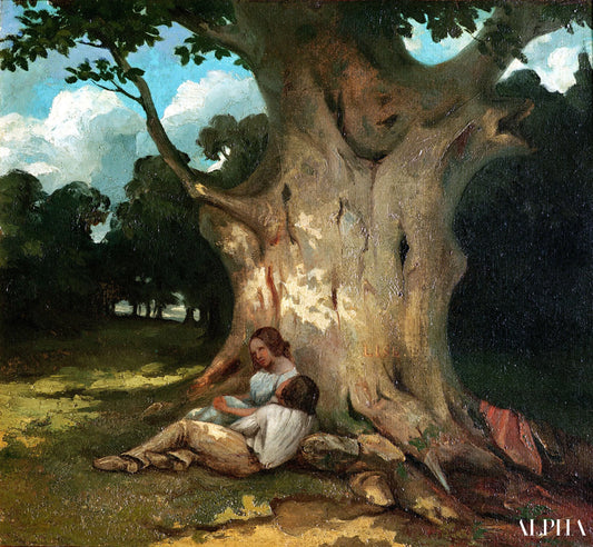 Le grand chêne - Gustave Courbet - Reproductions de tableaux et peintures haut de gamme