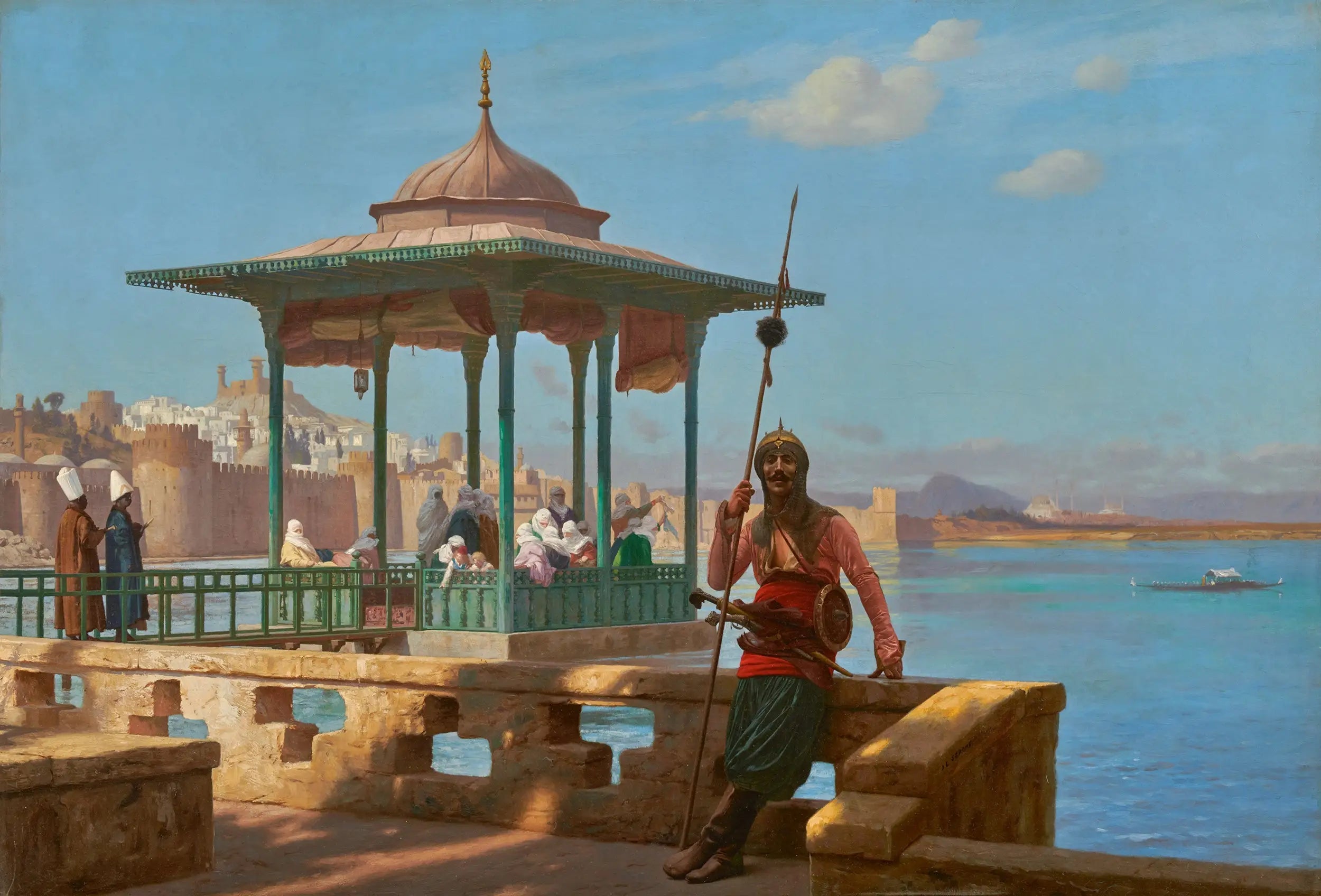 Le Harem dans le kiosque - Jean-Léon Gérôme image 1 reproduction de peinture à l’huile